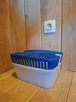 A moisture absorber in your garden house